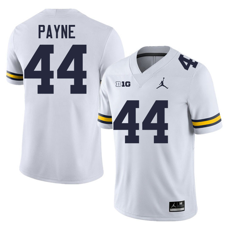 Damon Payne Michigan Jersey,Michigan Wolverines #44 Damon Payne College Football Jersey Youth-White